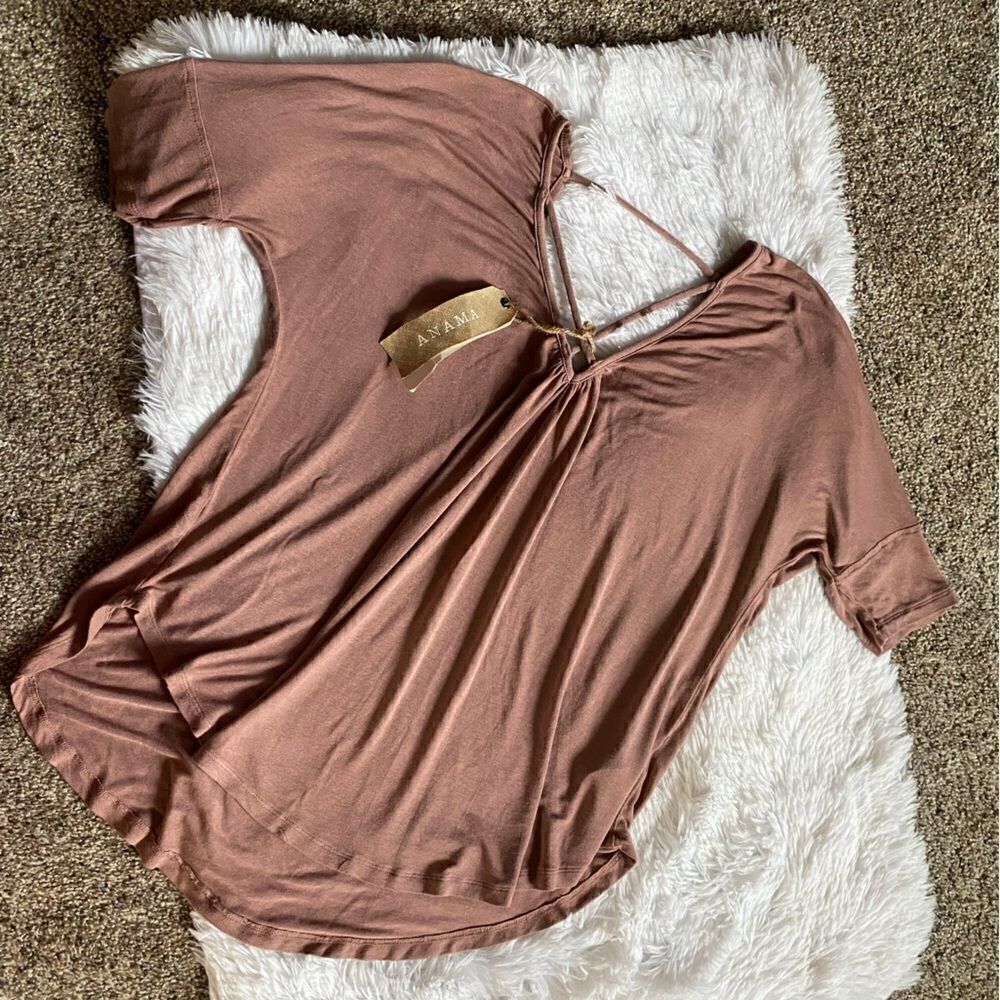 Anama Top Blush Pink Lightweight Stretchy NEW Women’s Size Small‎
